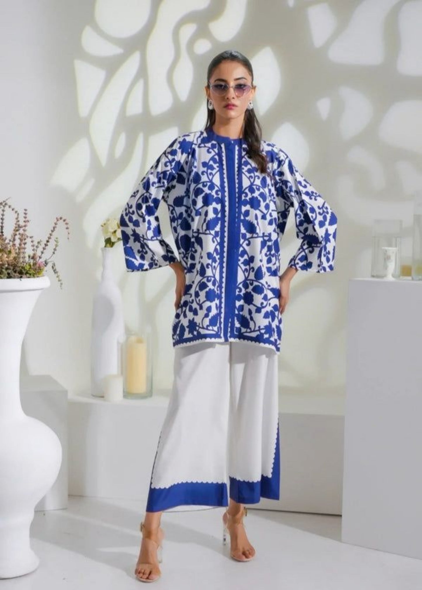Neelofar Co-ord Set (Stitched)