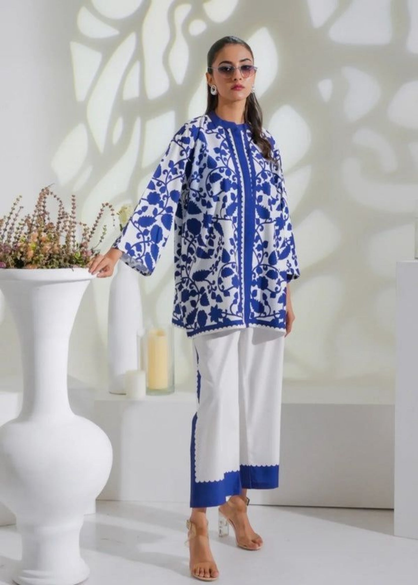 Neelofar Co-ord Set (Stitched)