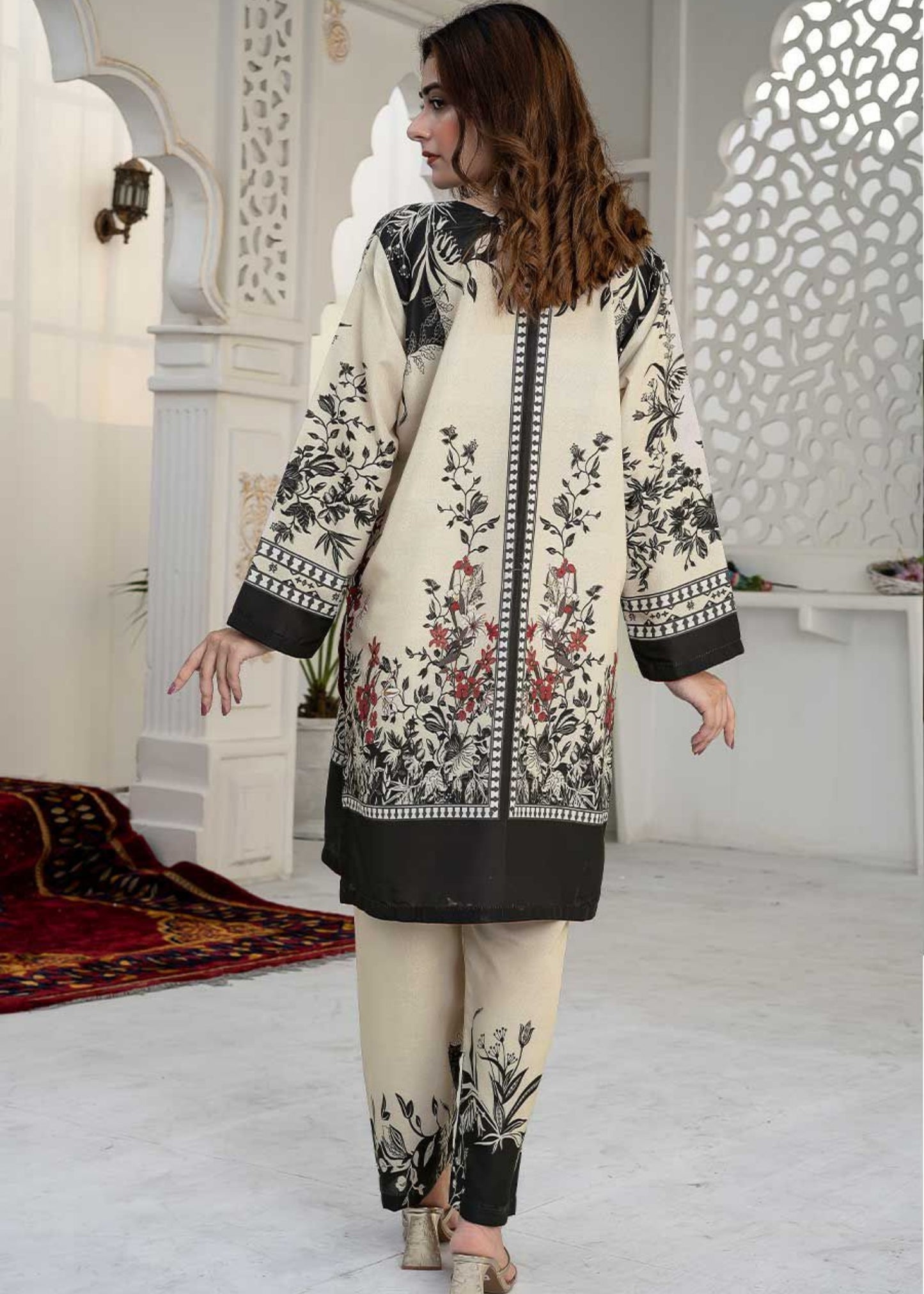 Zeenat Beige 2-Piece Suit (Stitched)