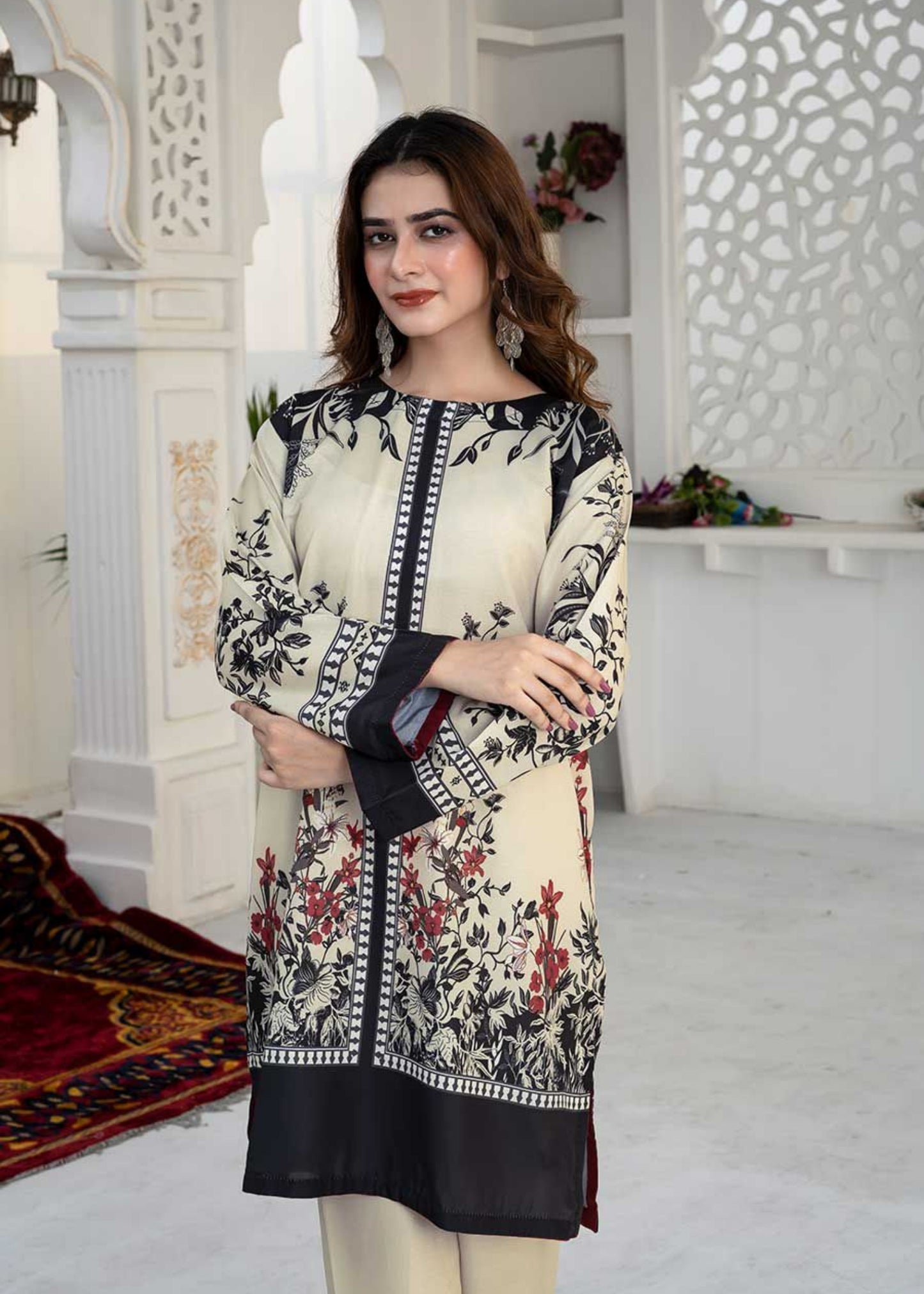 Zeenat Beige 2-Piece Suit (Stitched)