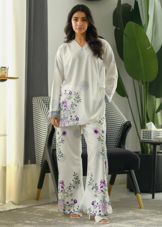 Moonlit Flora – 2-Piece Co-ord Set (Stitched)