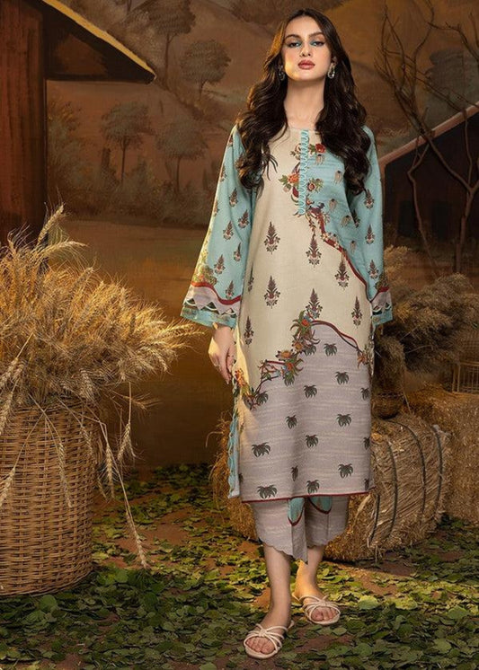 Sky Dusk 2-Piece Printed Suit (Stitched)