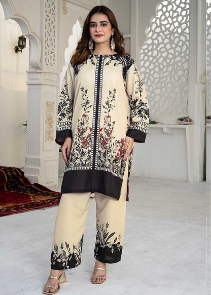 Zeenat Beige 2-Piece Suit (Stitched)